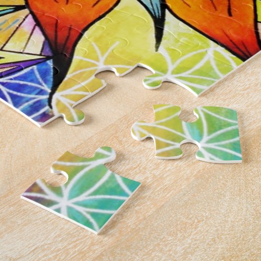 Drijvende levensduur legpuzzel (Zijkant)