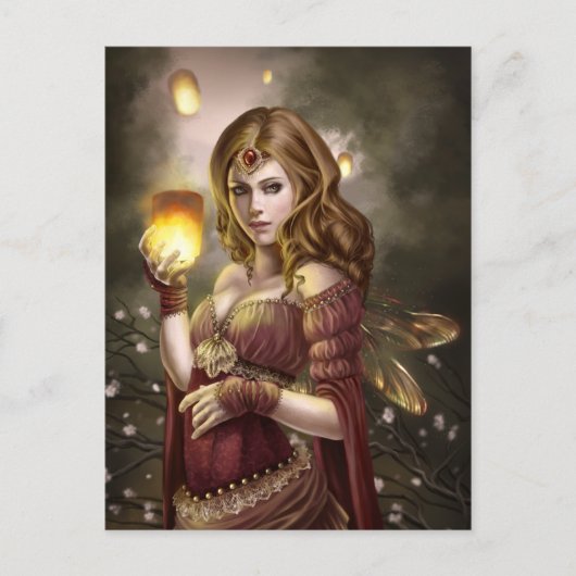 Drijvende lichten briefkaart (Voorkant)