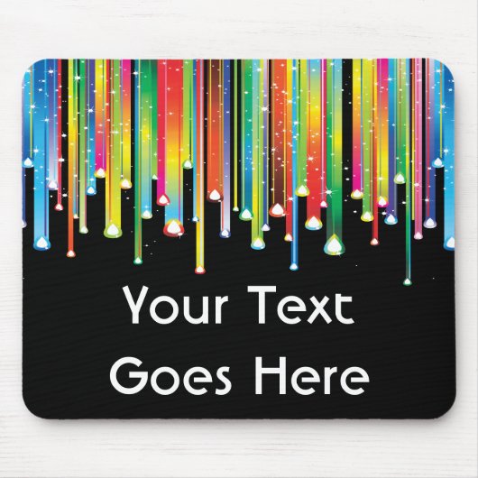 Drijvende lijnen van verf Mousepad Muismat (Voorkant)