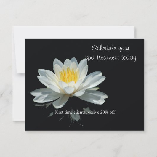 Drijvende Lotus Flower Invitation Kaart (Voorkant)