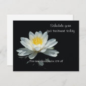 Drijvende Lotus Flower Invitation Kaart (Voorkant / Achterkant)