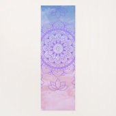 Drijvende Lotus Waterverf Mandala Pastel Yogamat (Achterkant)