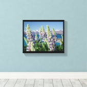 Drijvende Lupine Nieuw-Zeeland Canvas Afdruk (Insitu (Houten vloer))