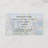 Drijvende Lupine Nieuw-Zeeland Visitekaartje (Achterkant)