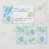 Drijvende mammie-kaart contactkaartje (Voorkant / Achterkant)