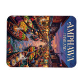 Drijvende Markt Amphawa Thailand Magneet (Horizontaal)