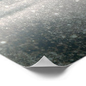 Drijvende melkweg boven de grote bergen poster (Hoek)