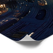 Drijvende metropolis in de lucht poster (Hoek)