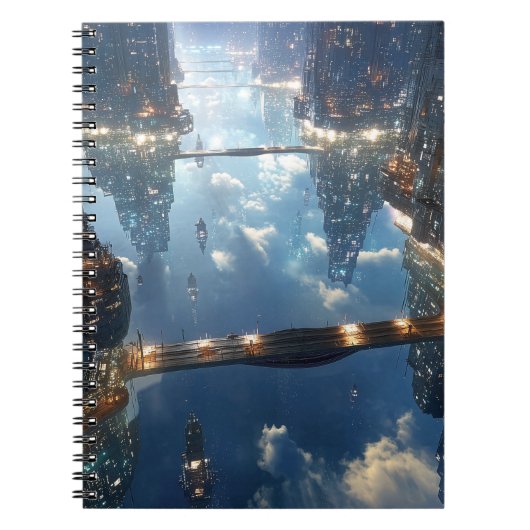 Drijvende metropool in de lucht notitieboek (Voorkant)