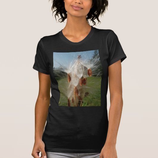 Drijvende Milkweed Seeds Art Print/Graphic T-shirt (Voorkant)