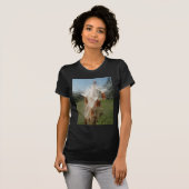Drijvende Milkweed Seeds Art Print/Graphic T-shirt (Voorkant volledig)