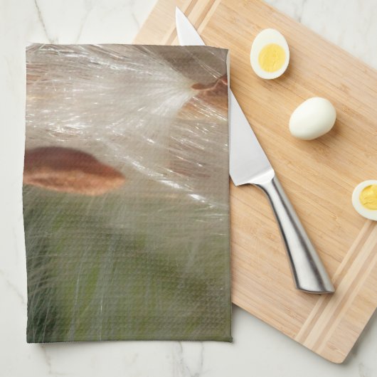 Drijvende Milkweed Seeds Art Print/Graphic Theedoek (Quarter Fold)