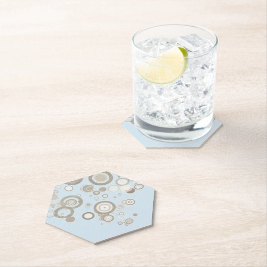 Drijvende moduscirkels kartonnen onderzetters (Insitu)