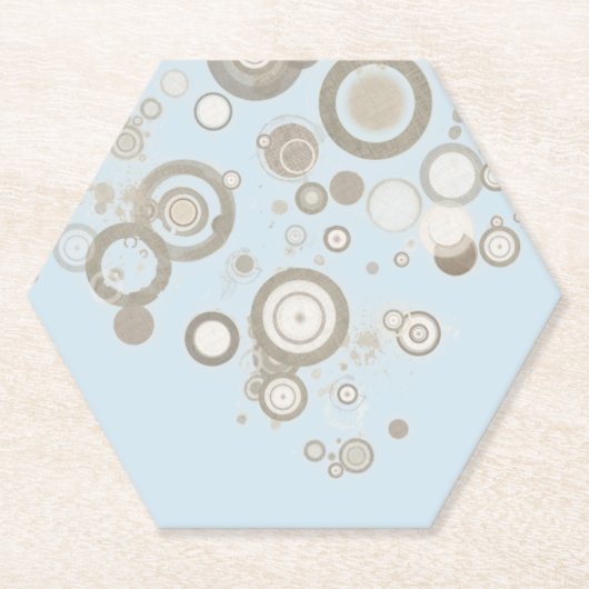 Drijvende moduscirkels kartonnen onderzetters (Voorkant)