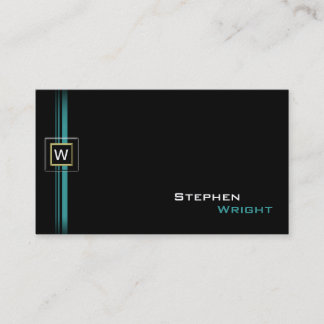 Drijvende Monogram Kubus Modern op Maat Gemaakte K Visitekaartje