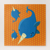 Drijvende Narwhal - Puzzle Legpuzzel (Verticaal)