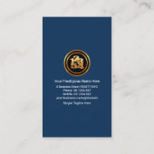 Drijvende Nummers Debit Letters Bookeping Service Visitekaartje (Achterkant)