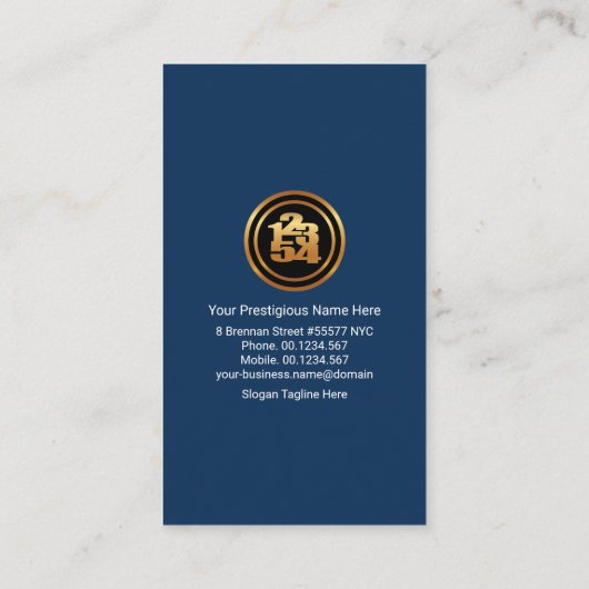 Drijvende Nummers Debit Letters Bookeping Service Visitekaartje (Achterkant)