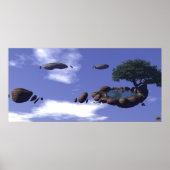 Drijvende oase poster (Voorkant)