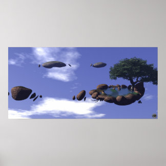 Drijvende oase poster