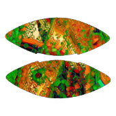 Drijvende of maskerpartij van verf, groen en oranj american football (Panelen)