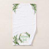 Drijvende olijfboomtakken  bad handdoek (Handdoek)