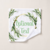 Drijvende olijfboomtakken  bad handdoek (Wasdoekje)