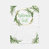 Drijvende olijfboomtakken fleece deken (Voorkant)