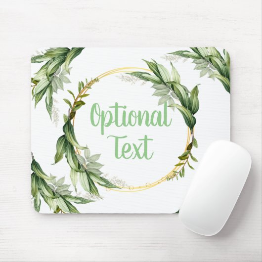 Drijvende olijfboomtakken muismat (Met muis)