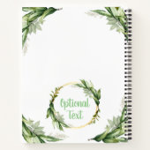 Drijvende olijfboomtakken notitieboek (Achterkant)