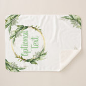 Drijvende olijfboomtakken sherpa deken (Voorkant (horizontaal))