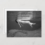 Drijvende onderwater, 1947 briefkaart (Voorkant / Achterkant)