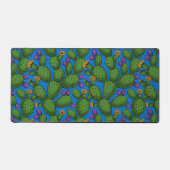 Drijvende opuntia op blauw bureaumat (Voorkant)