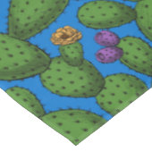 Drijvende opuntia op blauw tafelkleed (Gekanteld)