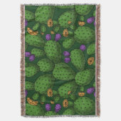 Drijvende opuntia op donkergroen deken (Voorkant Verticaal)