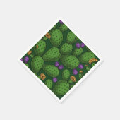 Drijvende opuntia op donkergroen servet (Hoek)