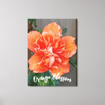 Drijvende Oranje canvas afdrukken