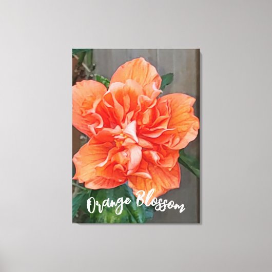 Drijvende Oranje canvas afdrukken (Voorkant)