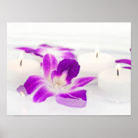 drijvende orchideeën en kaarsen