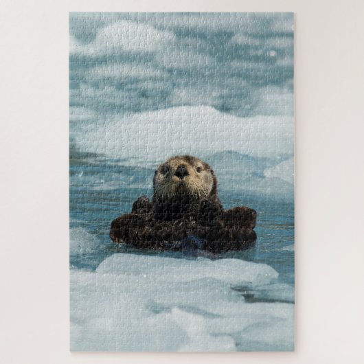 Drijvende otter legpuzzel (Verticaal)