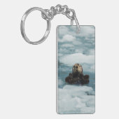 Drijvende otter sleutelhanger (Voorkant Links)