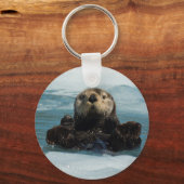 Drijvende otter sleutelhanger (Voorkant)