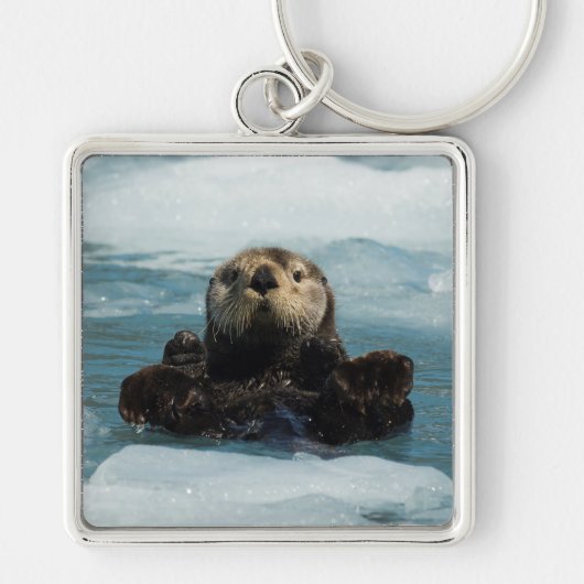 Drijvende otter sleutelhanger (Voorkant)