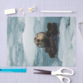 Drijvende otter tissuepapier (Craft)