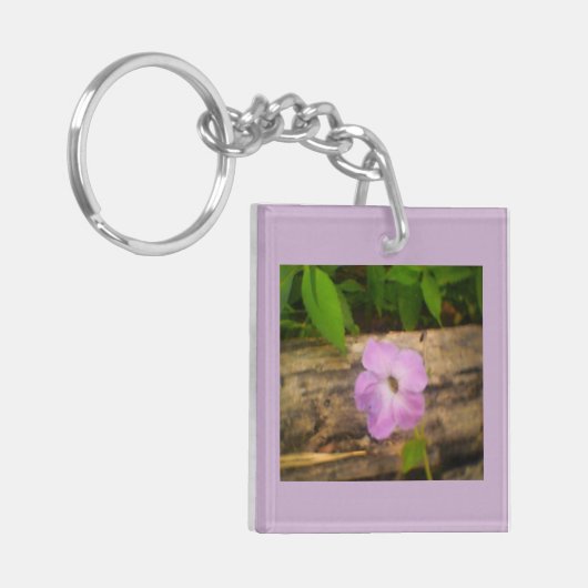 Drijvende Paars Sleutelhanger (Voorkant Links)