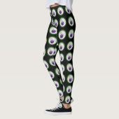 Drijvende Paarse Eyeball Eye Halloween Leggings (Links)