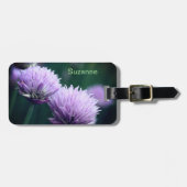 Drijvende Paarse Schellion Onion, gepersonaliseerd Bagagelabel (Voorkant horizontaal)