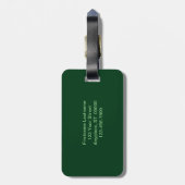 Drijvende Paarse Schellion Onion, gepersonaliseerd Bagagelabel (Achterkant verticaal)