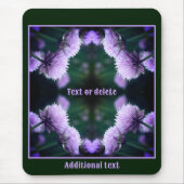 Drijvende Paarse Schellion Onion, gepersonaliseerd Muismat (Voorkant)