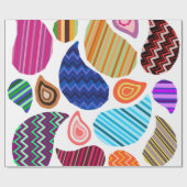 Drijvende paisleys cadeaupapier (Vlak)